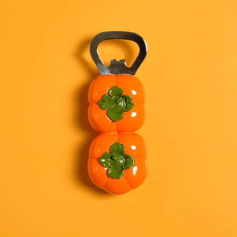 1Pcs Cute Beer Opener Kawaii Candied Haws Cheese Refrigerator Magnets Home Decor Kitchen Gadgets Cute Bottle Opener Key Chain - Image 6