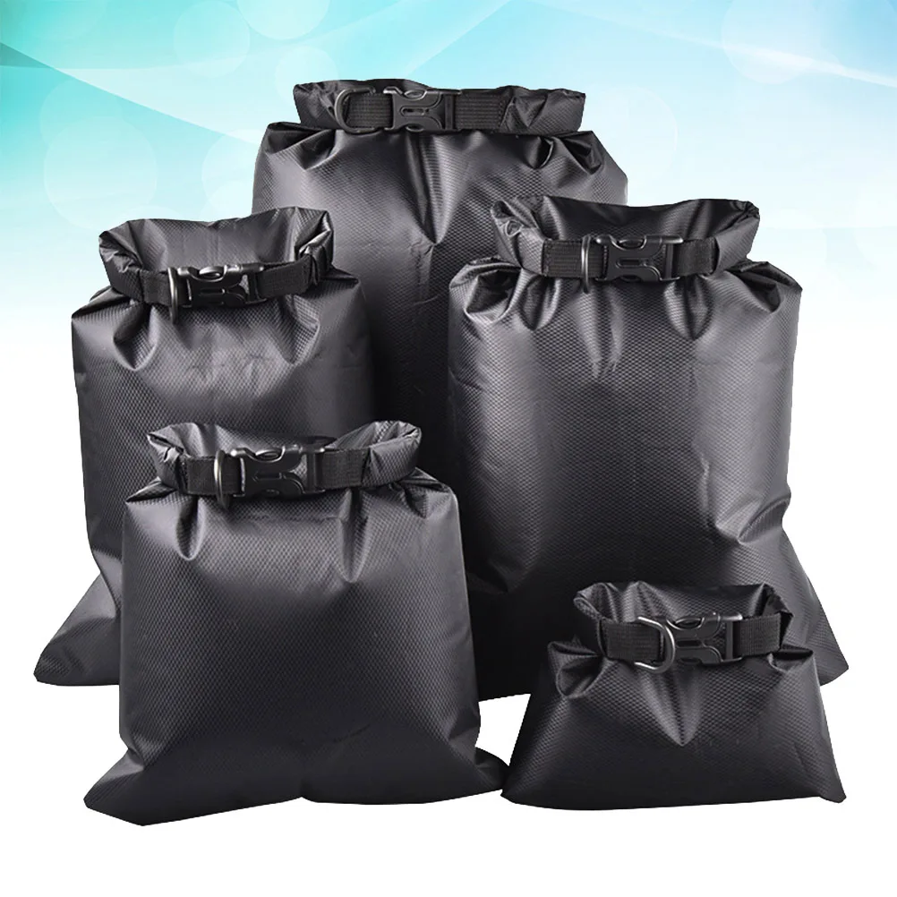 5Pcs Waterproof Dry Bag Set Large Capacity Multifunctional Outdoor Rafting Camping Kayaking Drifting Travel Storage Pouches