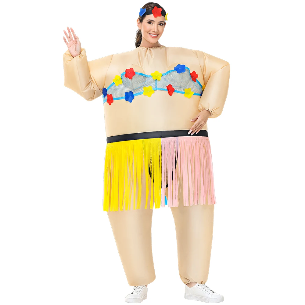 Adult Funny Ballet Inflatable Costume For Men Women Carnival Purim Fancy Dress Suits Halloween Mascots Cosplay Costumes