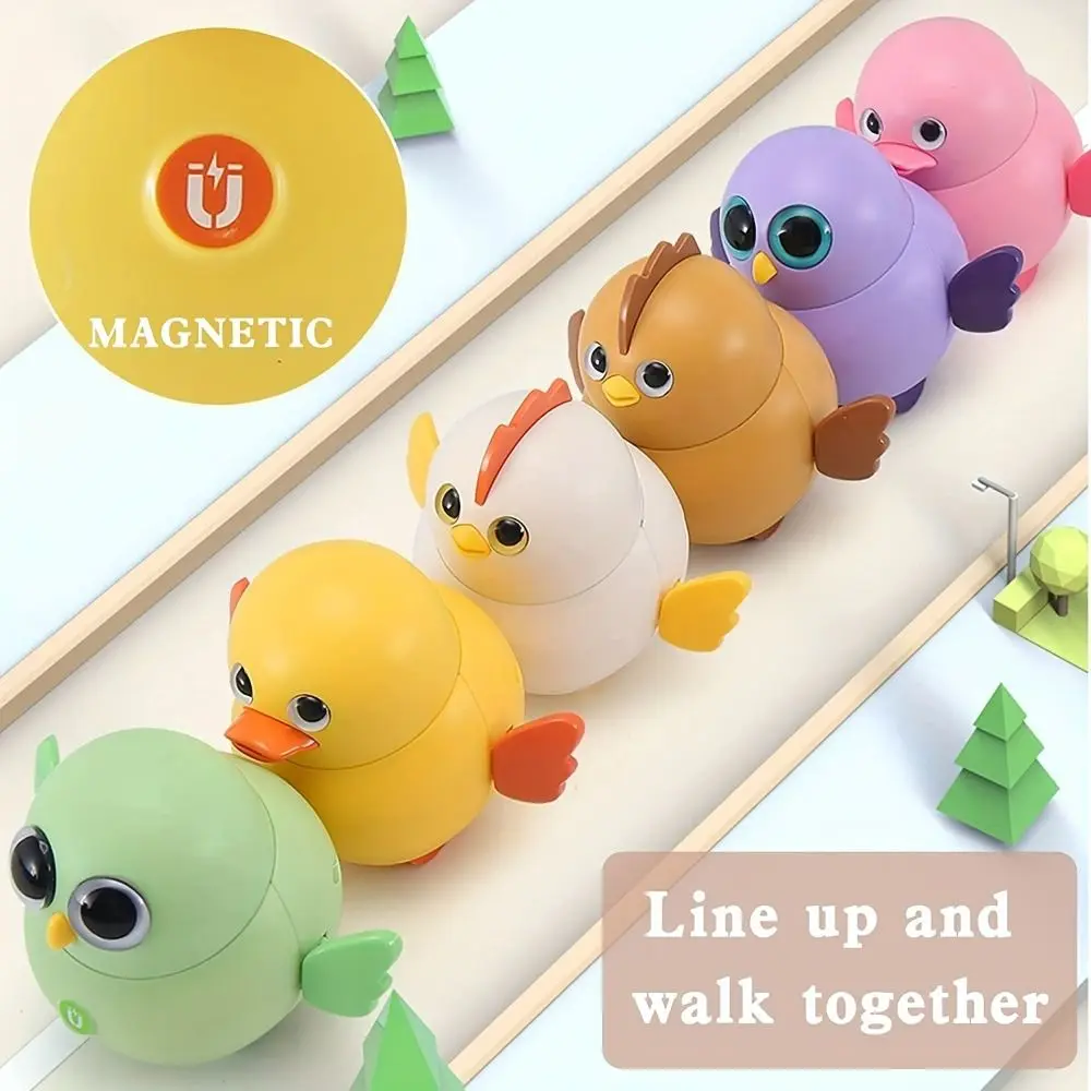 แม่เหล็กไฟฟ้าเดิน Chick เป็ดไฟฟ้า ไฟฟ้าเดินเป็ด ตลก Chick แม่เหล็กแกว่งไก่เด็กวัยหัดเดิน