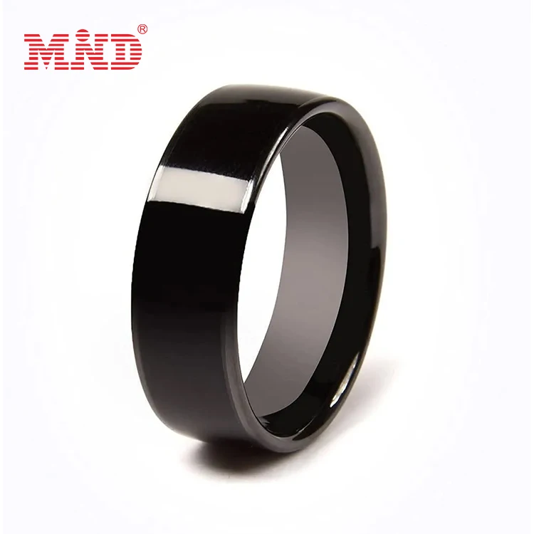 

Ceramic epoxy nfc smart rings custom logo nfc ring