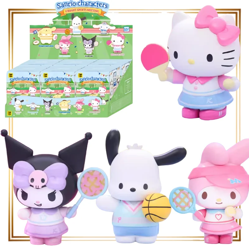 

TOPTOY Sanrio Vitality Games Series слепая коробка Kuromi периферийные настольные украшения для девочек подарки на день рождения Hello Kitty куклы игрушки аниме