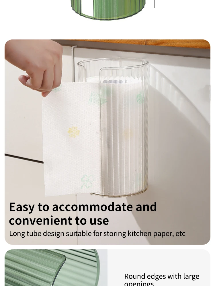 Abwischen und Regale, wasserdicht, kein Stanzen, Papierbox, Wand zum Aufhängen, Stoffbox, Badezimmer, Küche, Einwegartikel – Detail 4