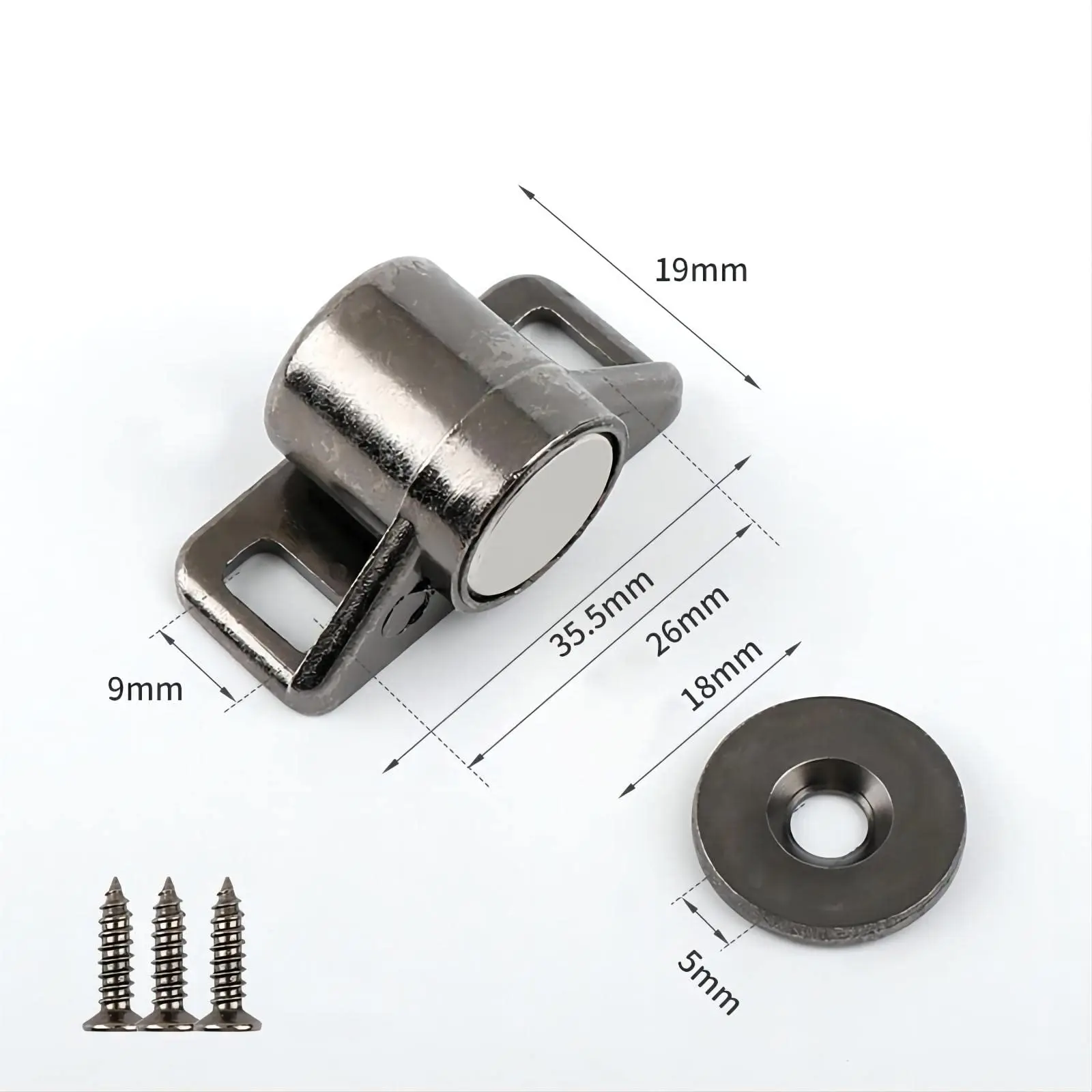 Magnet Door Catch Furniture Fittings Strong Magnets for Cupboard Doors Stoppers Super Powerful Cabinet Neodymium Magnetic Latch