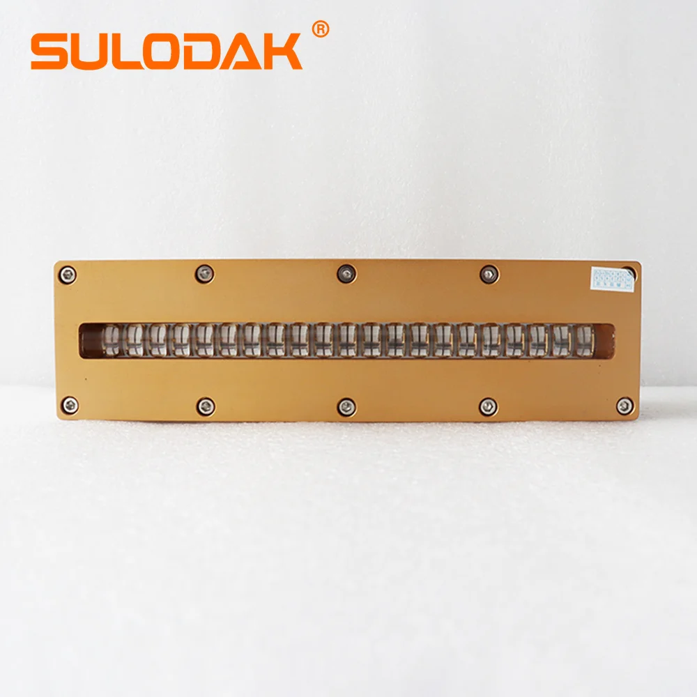 Water Cooling  LED Curing Lamp 160*10mm 400W High Power Intensity 395nm Aluminum Alloy Flatbed Printer Ink Drying