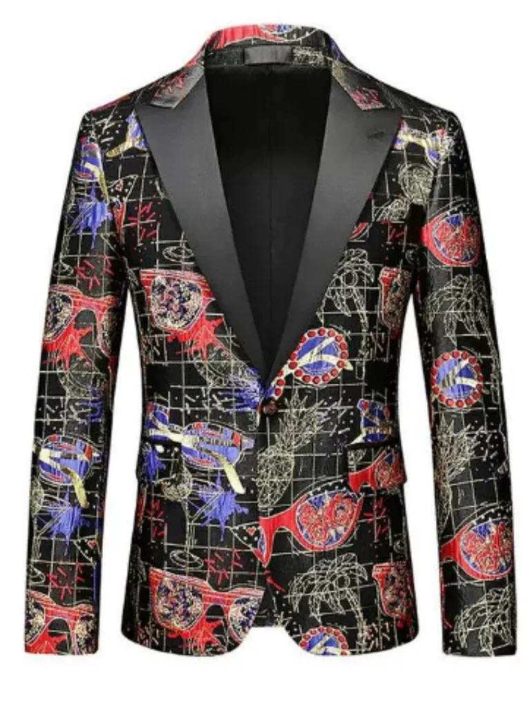 

One-AT11 Autumn and winter men's jacket slim casual dinner dress suit