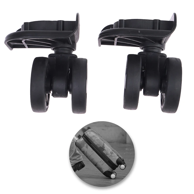 2Pcs Detachable Luggage Suitcase Wheel Suitcase Repair Set Wear Resistant 360 Swivel Replacement