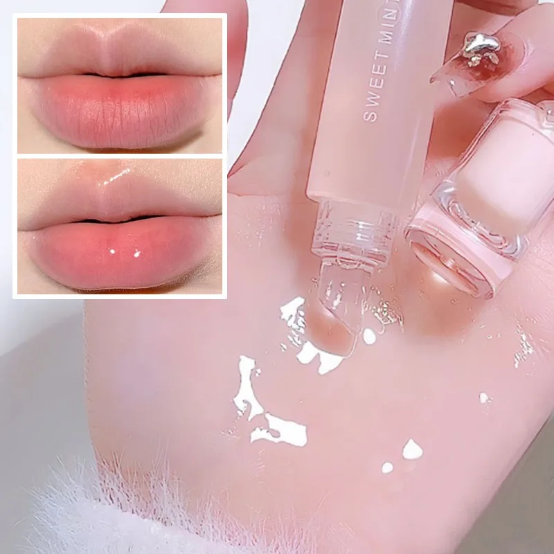 Heldere Spiegel Lip Olie Glas Lipgloss Blijvende Hydraterende Kleurloze Lip Tint Water Licht Vloeibare Lippen Balsem Koreaanse Make-Up Cosmetisch