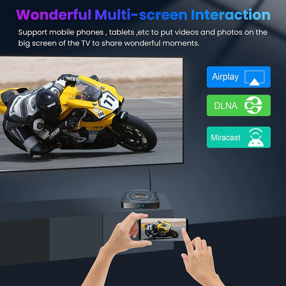 

Androids 13 Smarts TV Box With Multi Interface Multifunctional Powerful Medias Player For Television Game