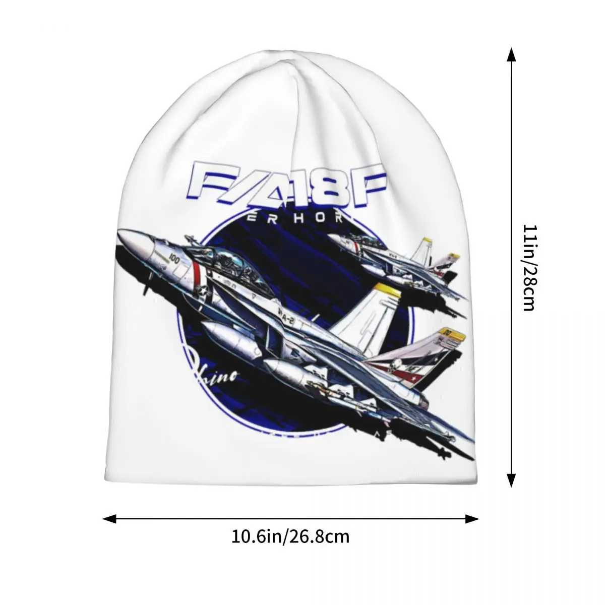 F18 Super Hornet Rhino Us Air Force Fighterjet Hats Warm Autumn Winter Outdoor Cap Knitted Bonnet Caps for Unisex Adult
