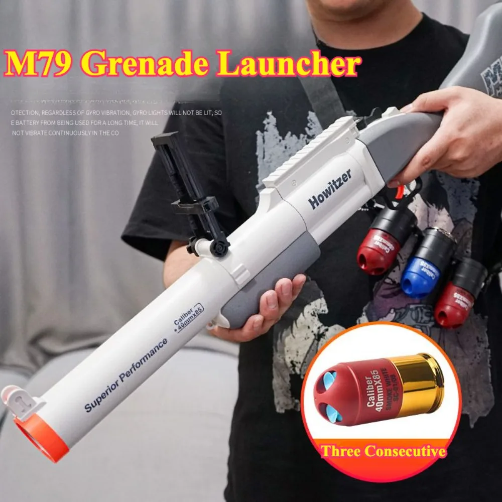 M79 Granaatwerper Speelgoedpistool Model Zachte kogel Blast Shotgun Houwitser Handmatig geladen Outdoor CS Schietspellen Kerstcadeau