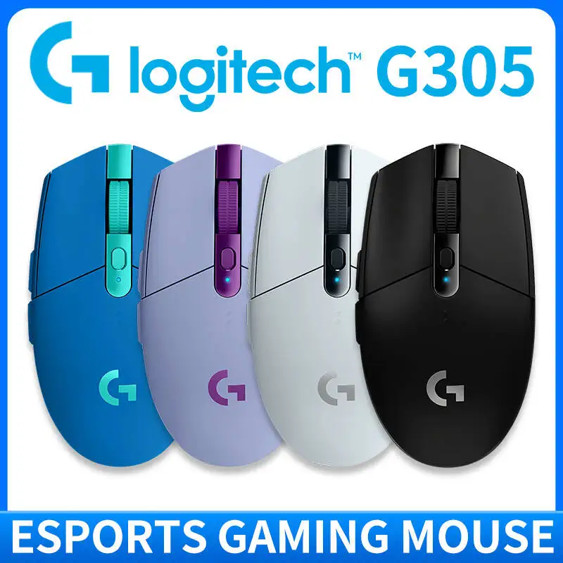 Logitech G305 Gaming Mouse,LIGHTSPEED Wireless Tech,HERO 12000 DPI,6 Programmable Buttons,250H Battery,Support PC Mac Platform