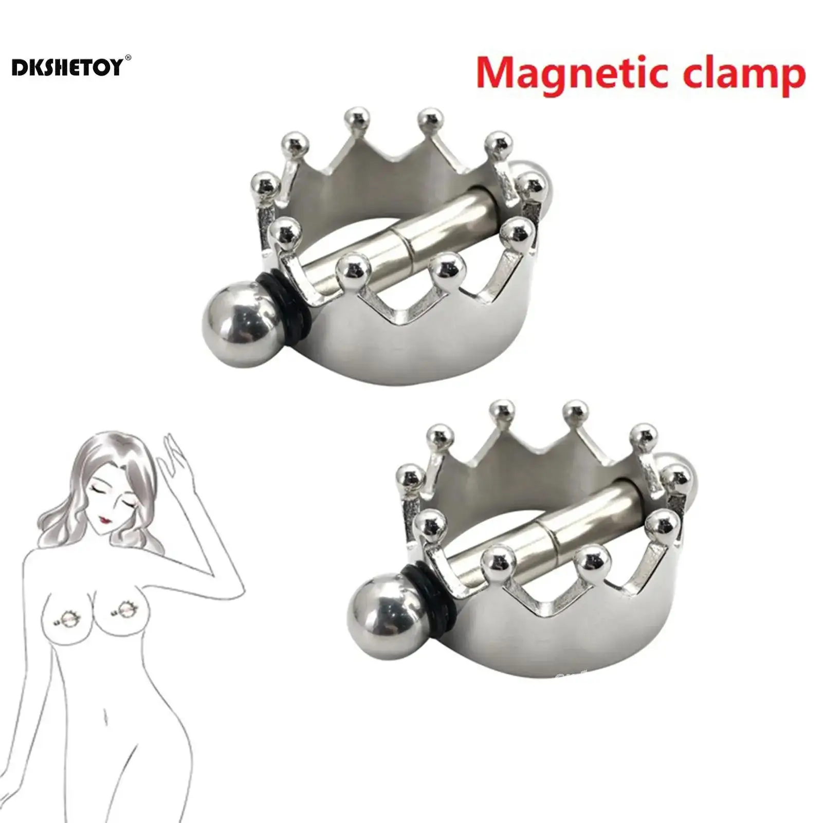 1 Pair Breast Nipple Clamps Clips Labia Clip Adult Game Bondage Restraints Teasing Adjustable Nippel Clamp Sex Toys For Couple