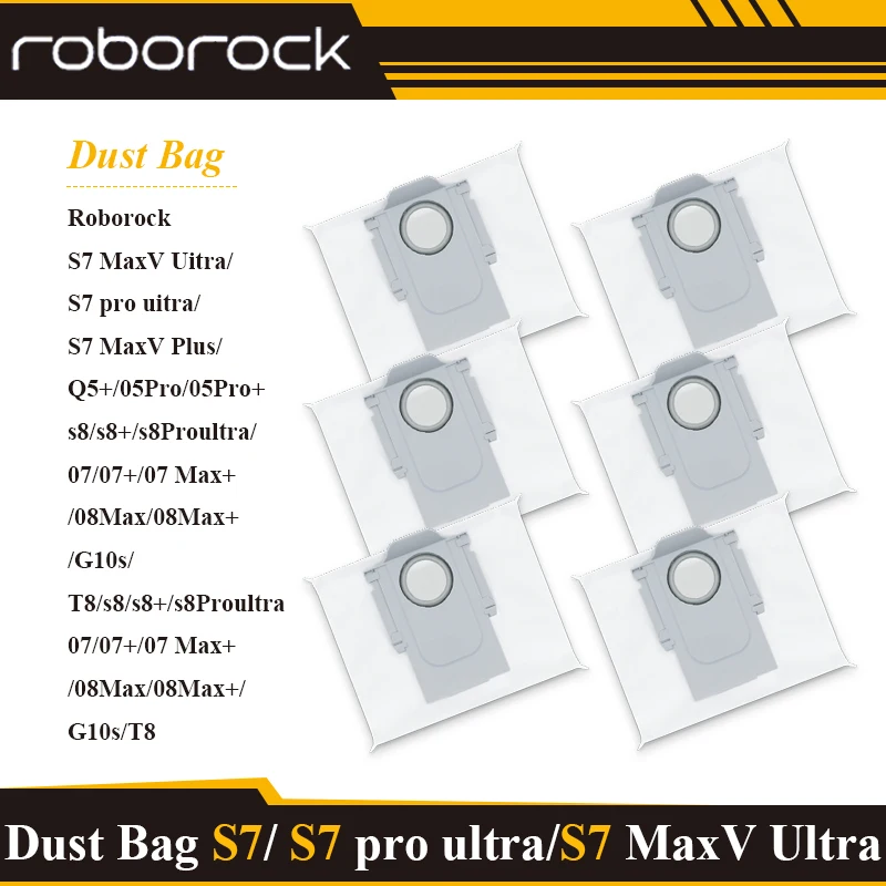 For Roborock S7/S8+/S8 Pro Ultra/S7 MaxV Ultra/S7 Pro Ultra/Q7+/Q7 Max+/Q5+Dust Bag Vacuum Cleaner Self-Empty Dock