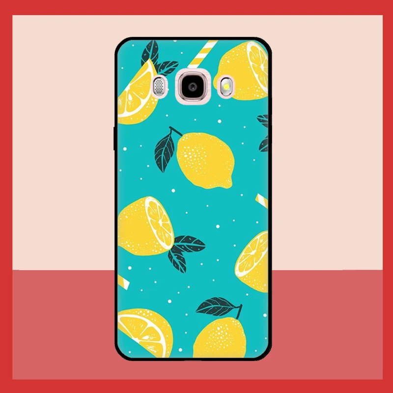 Fruit Lemon Case For Samsung Galaxy J3 J5 J7 2017 A3 A5 J1 2016 A7 A9 J8 A6 A8 J4 J6 Plus 2018 Coque