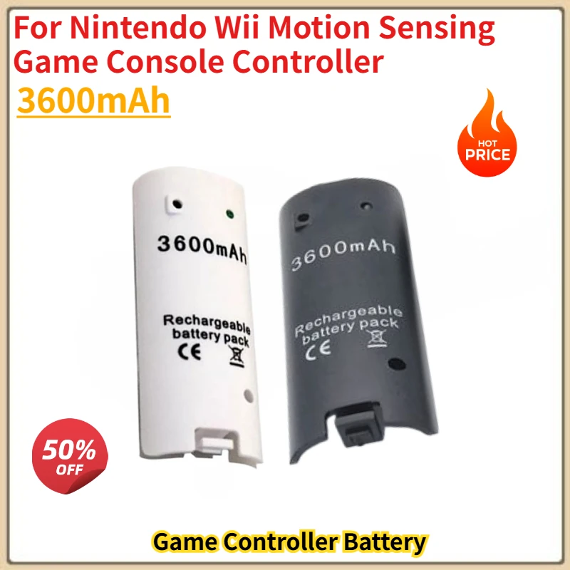 High Quality Battery 3600mAh for Nintendo Wii Motion - Sensing Game Console Controller Brand New Replacement Battery