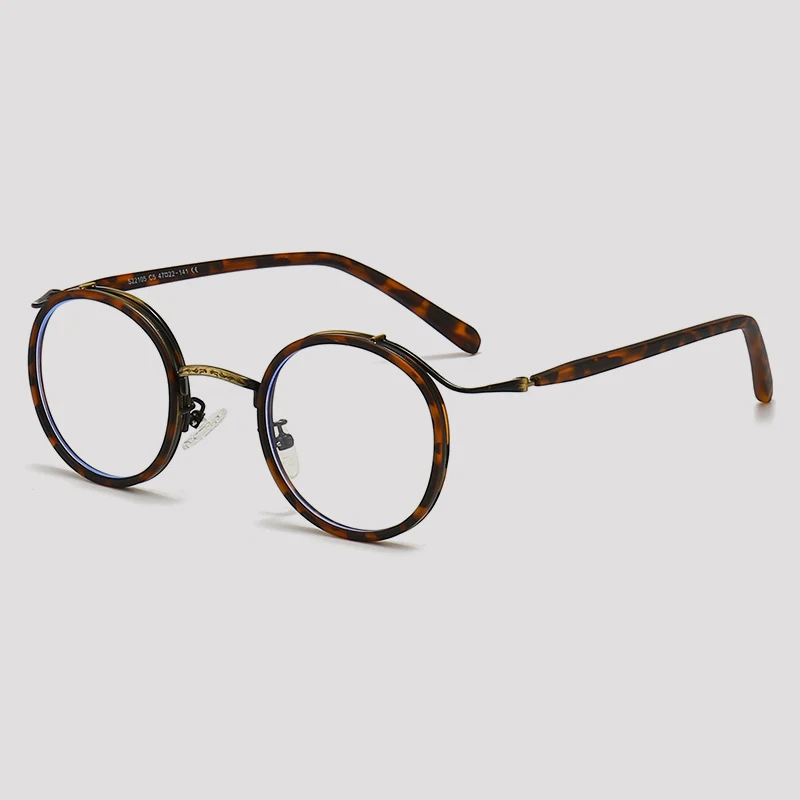 Vintage TR90 Reading Glasses Men Round Retro Anti Blue Light Prescription Glasses Women Luxury Myopia Photochromic Eyewear