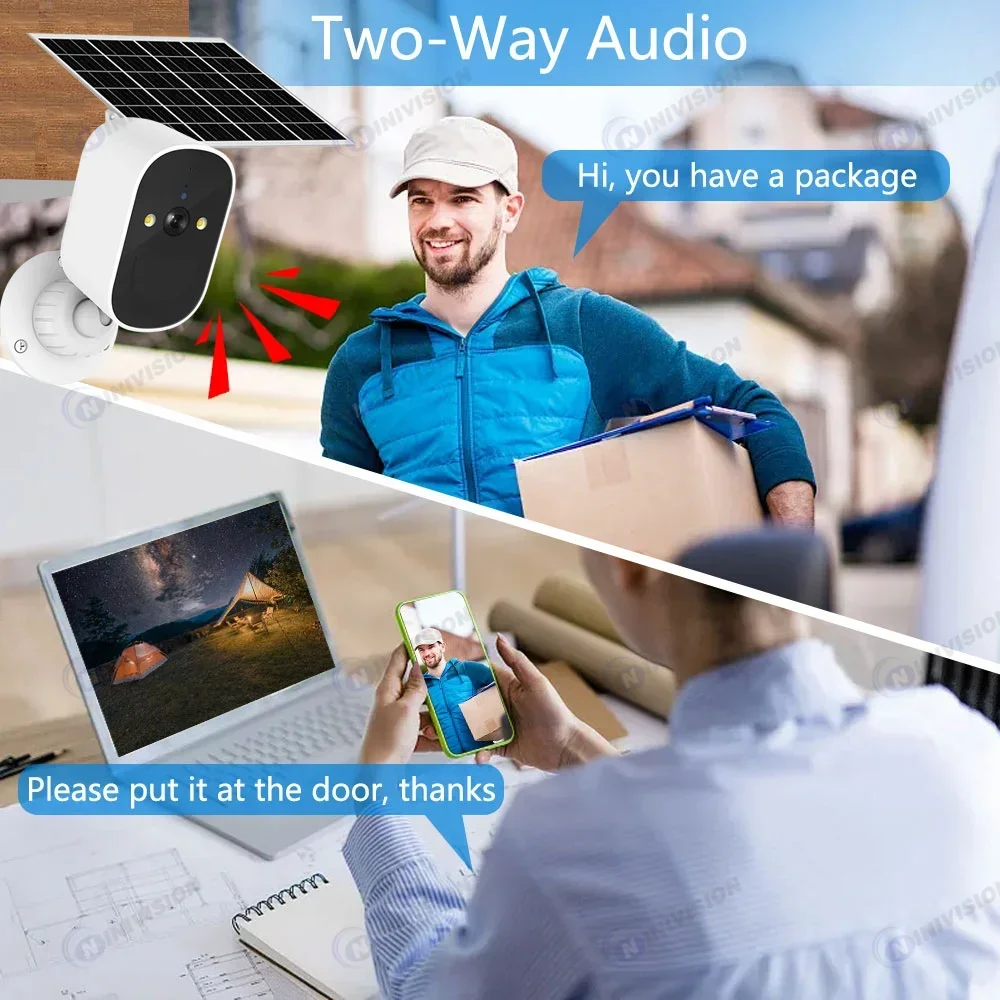 ICSEE 5MP Solar Wifi CCTV Security Camera Outdoor PIR Detection Wireless CCTV Video Surveillance Camera Built-in Battery XMEYE
