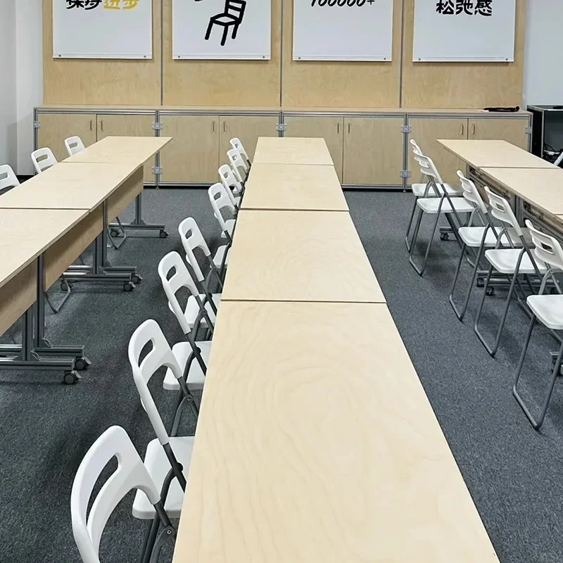 Simple modern birch removable training table office conference table