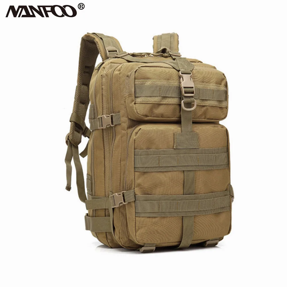 

Large Volume Backpack Waterproof Sports Mountaineering Long Travelling Double Shoulder Bag Wear Resistant Adventure Hunting Bag