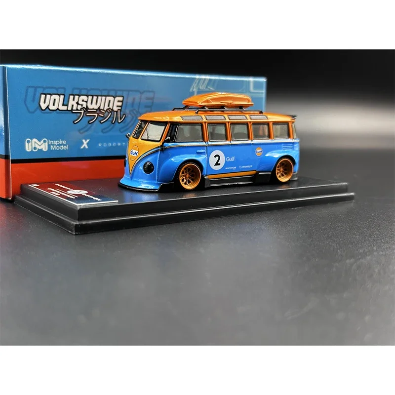 Modelo de coche de aleación de gran Gulf, regalo, Inspire 1:64, Kombi T1, Volkswide Gulf