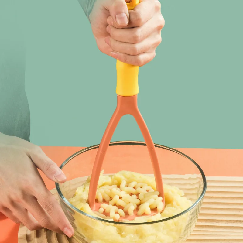 Trituradora de patatas con mango largo, máquina de barro a presión, herramienta para triturar frutas y verduras, utensilios de cocina, Machucador Картофель Ramon