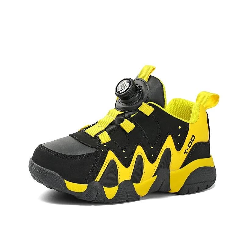 Zapatillas de deporte de cuero para niños, zapatos deportivos para caminar al aire libre, escuela, tenis para niños, moda de otoño