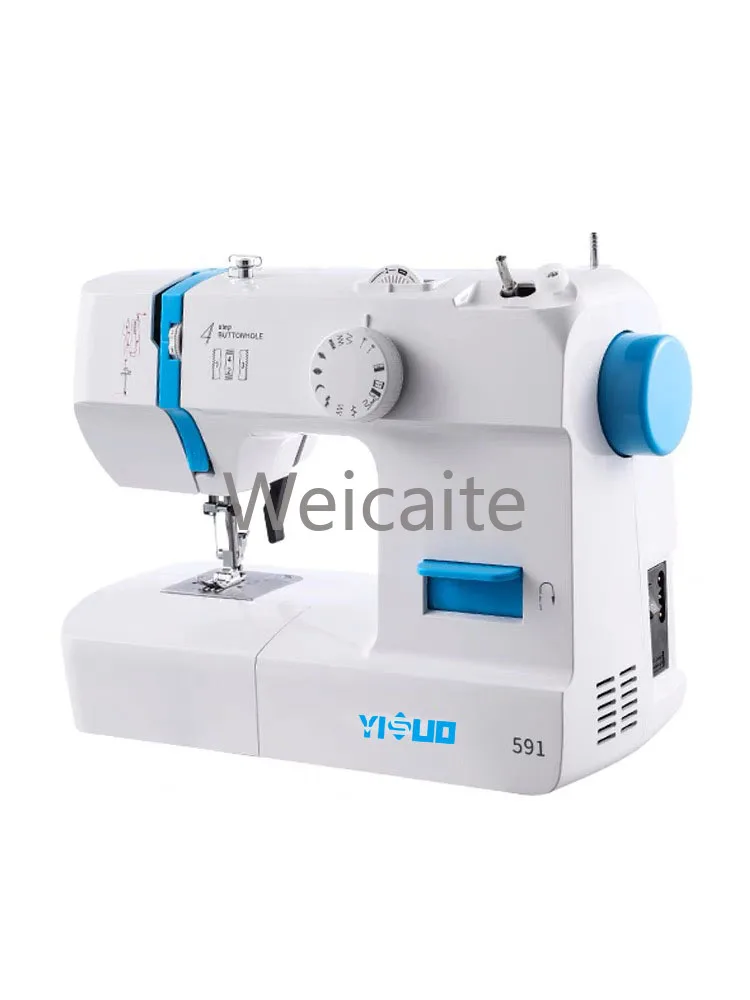 Ys 591 novo ponto resistente doméstico portátil mini máquina de costura elétrica manual de alta qualidade mini máquina de costura