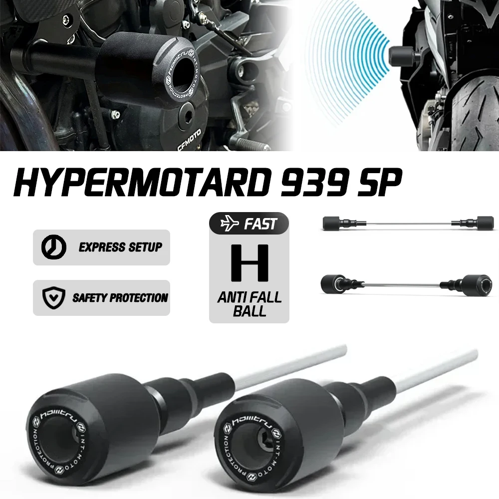 

For Ducati Hypermotard 939 SP 2016-2018 Motorcycle Frame Fork Axle Slider Protector Engine Protection Crash Pad Accessories