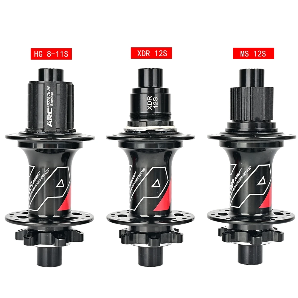 ARC MT009 BOOST-Naben, 110 x 15 148 x 12 mm, 6 Sperrklinken, 114 Klicks, 28H/32H, CNC-Aluminium-MTB-Naben mit Freilaufkörper für 12 Sekunden – Detail 7