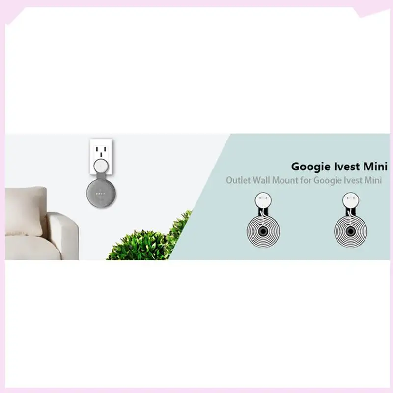

B24B 10Pcs Suitable For Google Audio For Google Nest Mini Wall Bracket Second Generation Socket Hanging Hanger Bracket-White