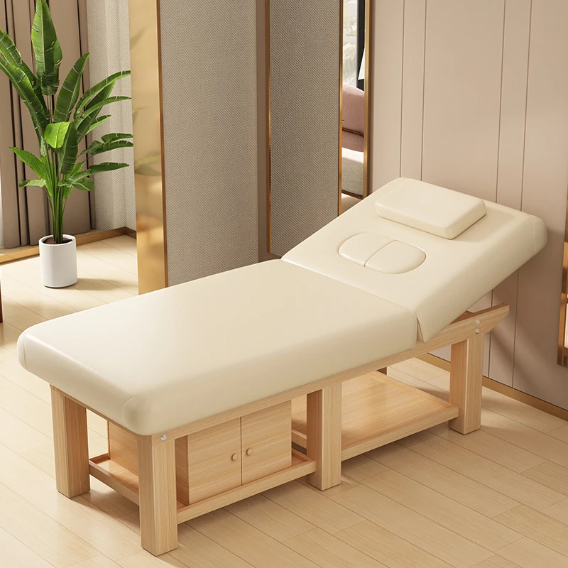 Solid wood massage bed Physiotherapy bed TCM  Tattoo embroidery body beauty Beauty salon special eyelash manicure