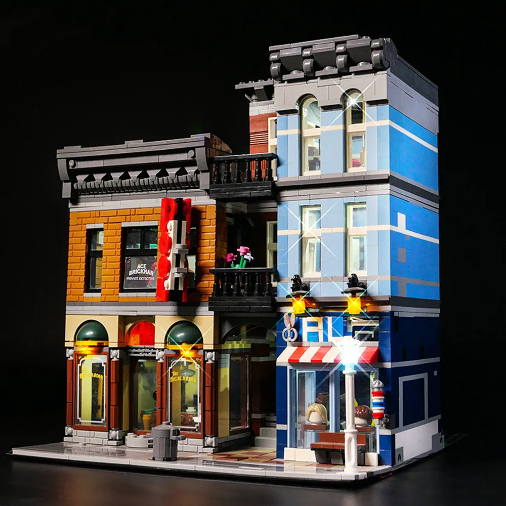 LED Light UP Lit For 10246 Detective's Office Building Blocks (Only LED No Model Bricks)