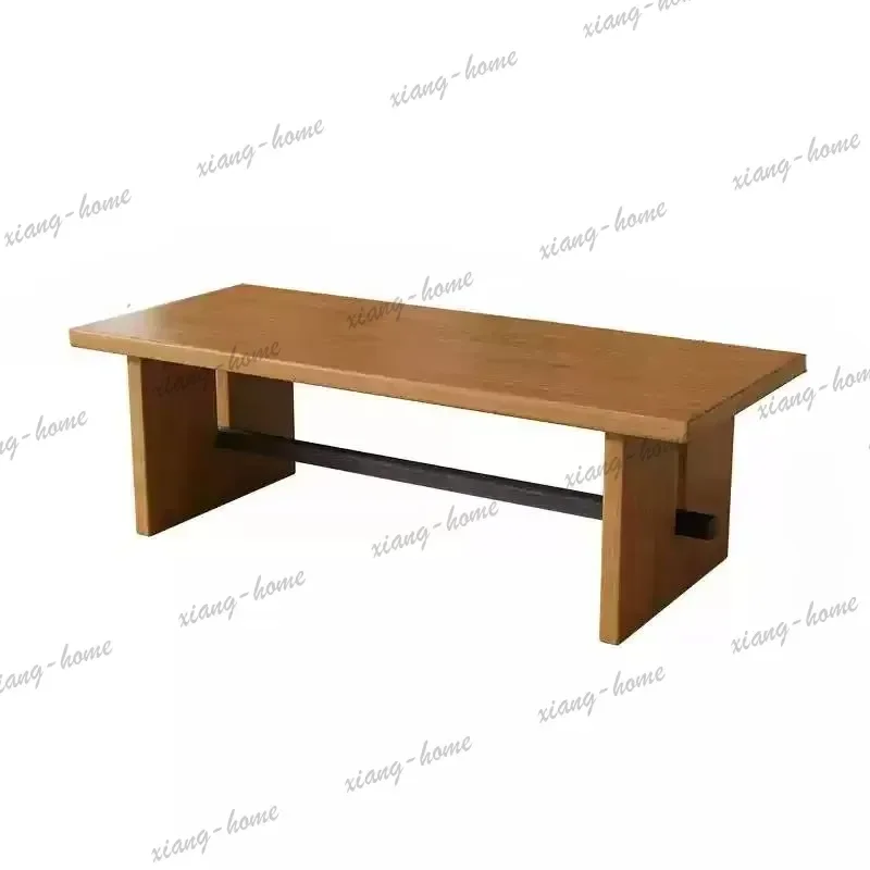 Designer Wooden Floor Table Oilproof European Luxury Modern Dining Table Living Room Design