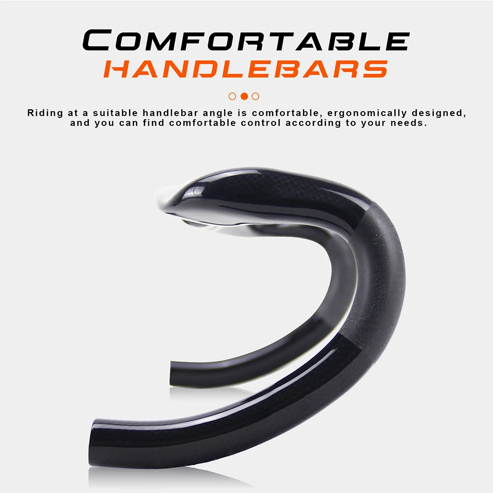 AERONOVA Carbon Fiber Road Bicycle handlebars 400/420/440mm carbon road bike handlebar, Red/Black/Silver Ultralight drop bars