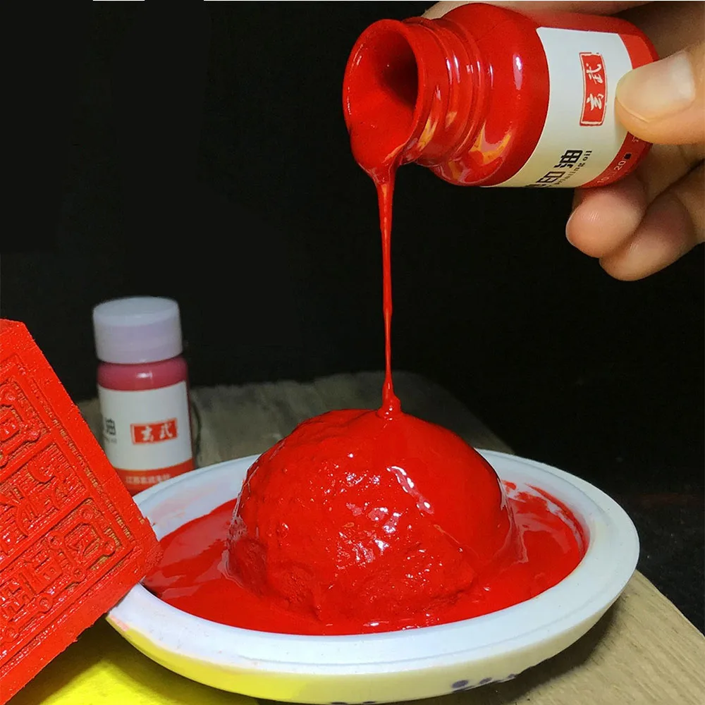 

Cinnabar Printing Oil Castor Oil For Inkpad Stamp Paste Oil Stamp Pad Lubricating Oil Ink Pad Calligraphy More Clear Bright Tool
