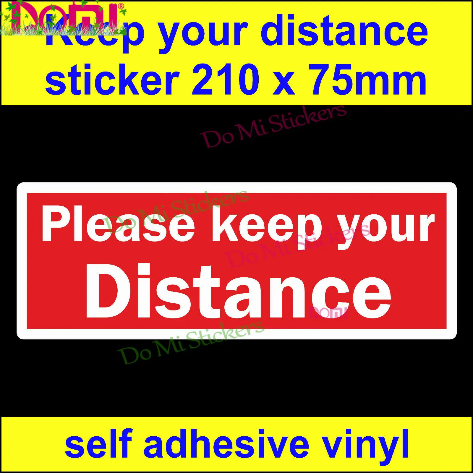 Re 1 Please Keep Your Distance Bumper Sticker Truck Lorry Van Bus Sign Car Decal Laptop Trunk Wall Vinyl Car Sticker Die-Cut