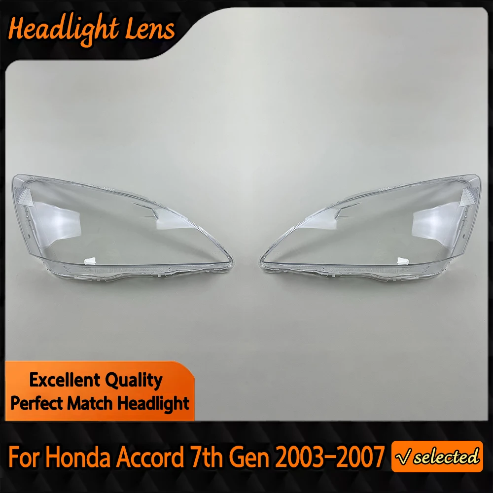 

Для Honda Accord 7-го поколения 2003 2004 2005 2006 2007, крышка фары, прозрачный чехол для абажура, линза из плексигласа