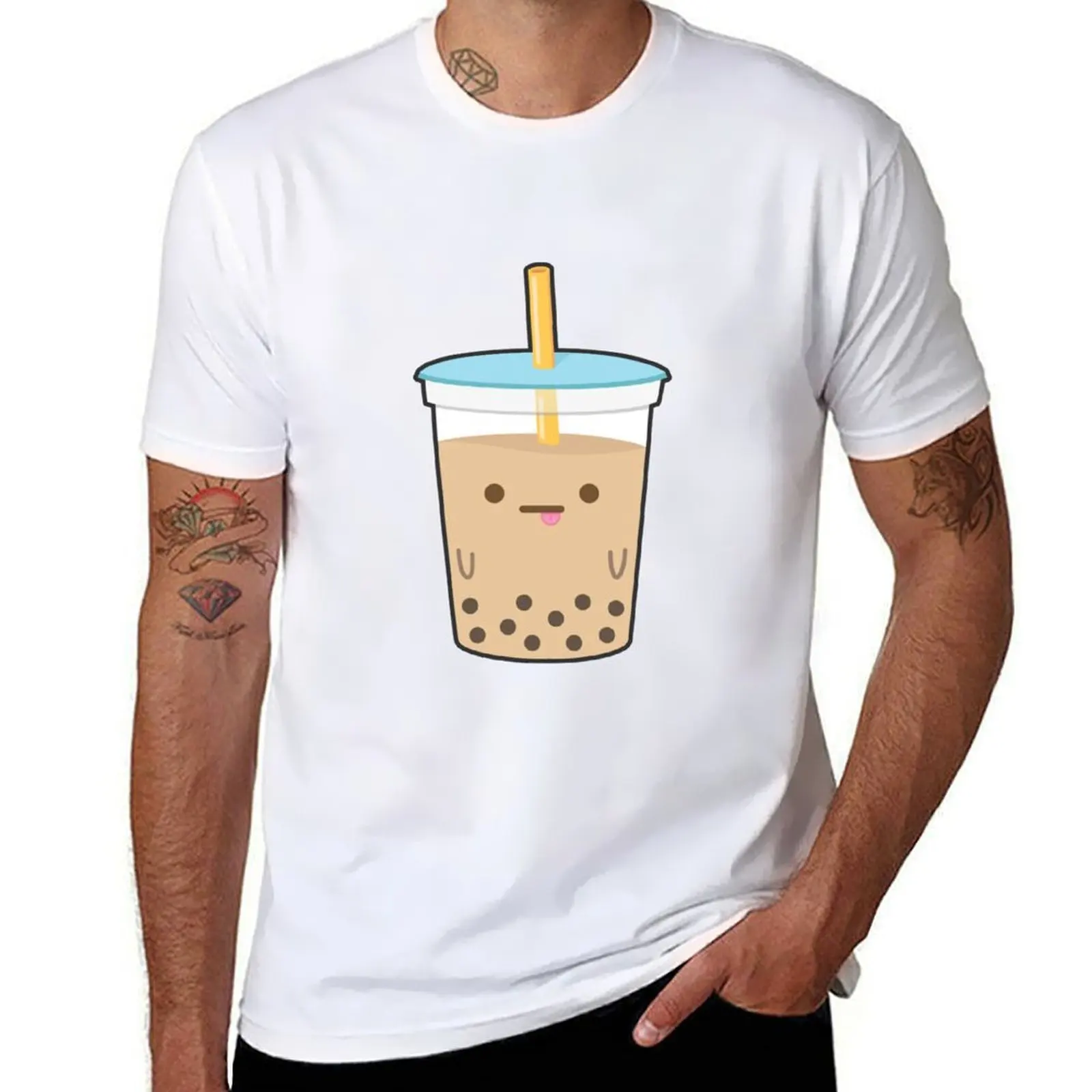 

Boba Milk Tea - Derp T-Shirt man t shirt cotton high quality t shirt man casual t shirts cotton 100% T-Shirt