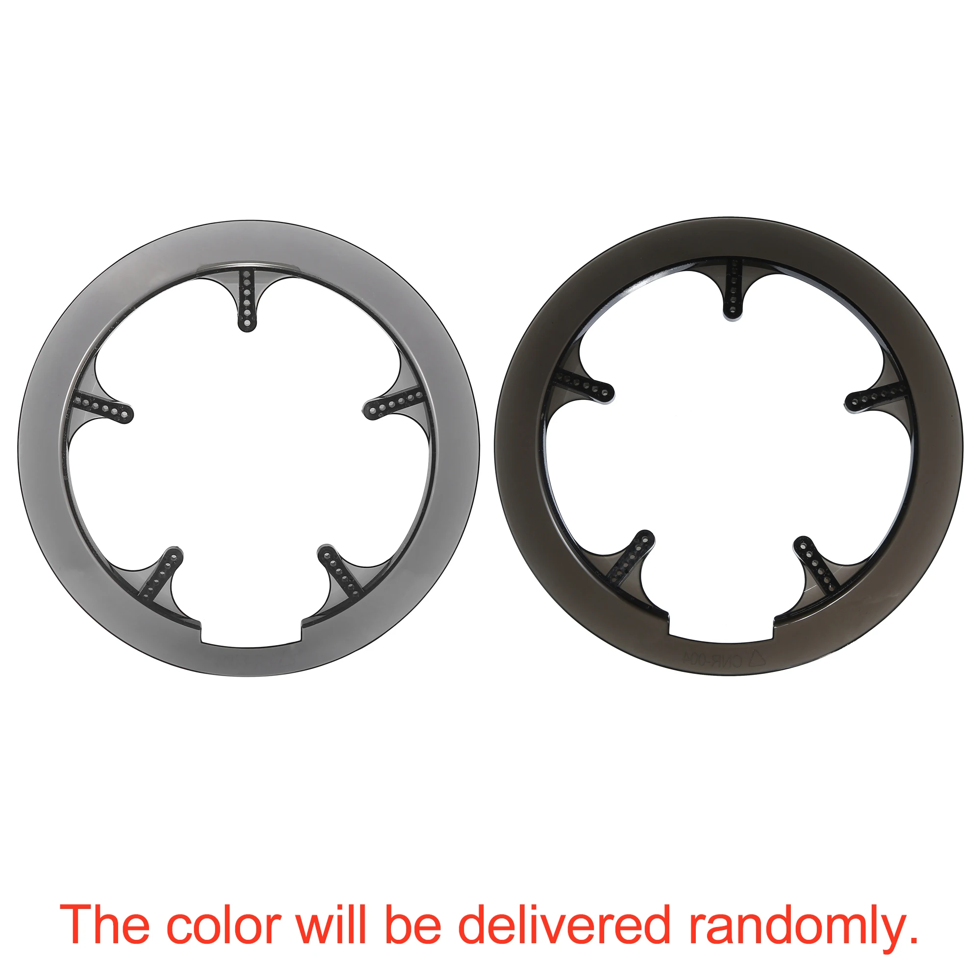 X Autohaux 52 53 56 Teeth Plastic Bicycle Bike Crankset Chain Wheel Cover Guard Sprocket Protection Black Clear