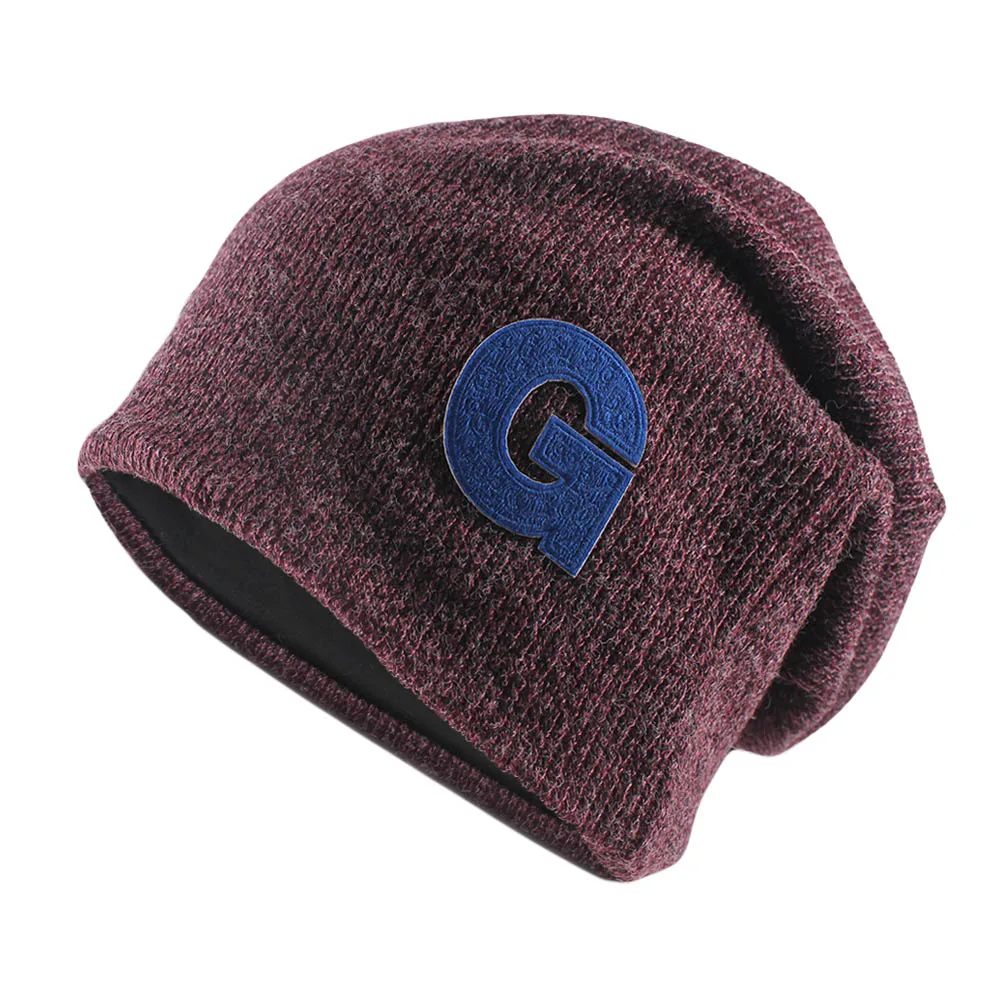 Gorros cálidos con letras para mujer, gorros de punto suaves para exteriores, turbante informal y cómodo, moda Unisex, primavera y otoño