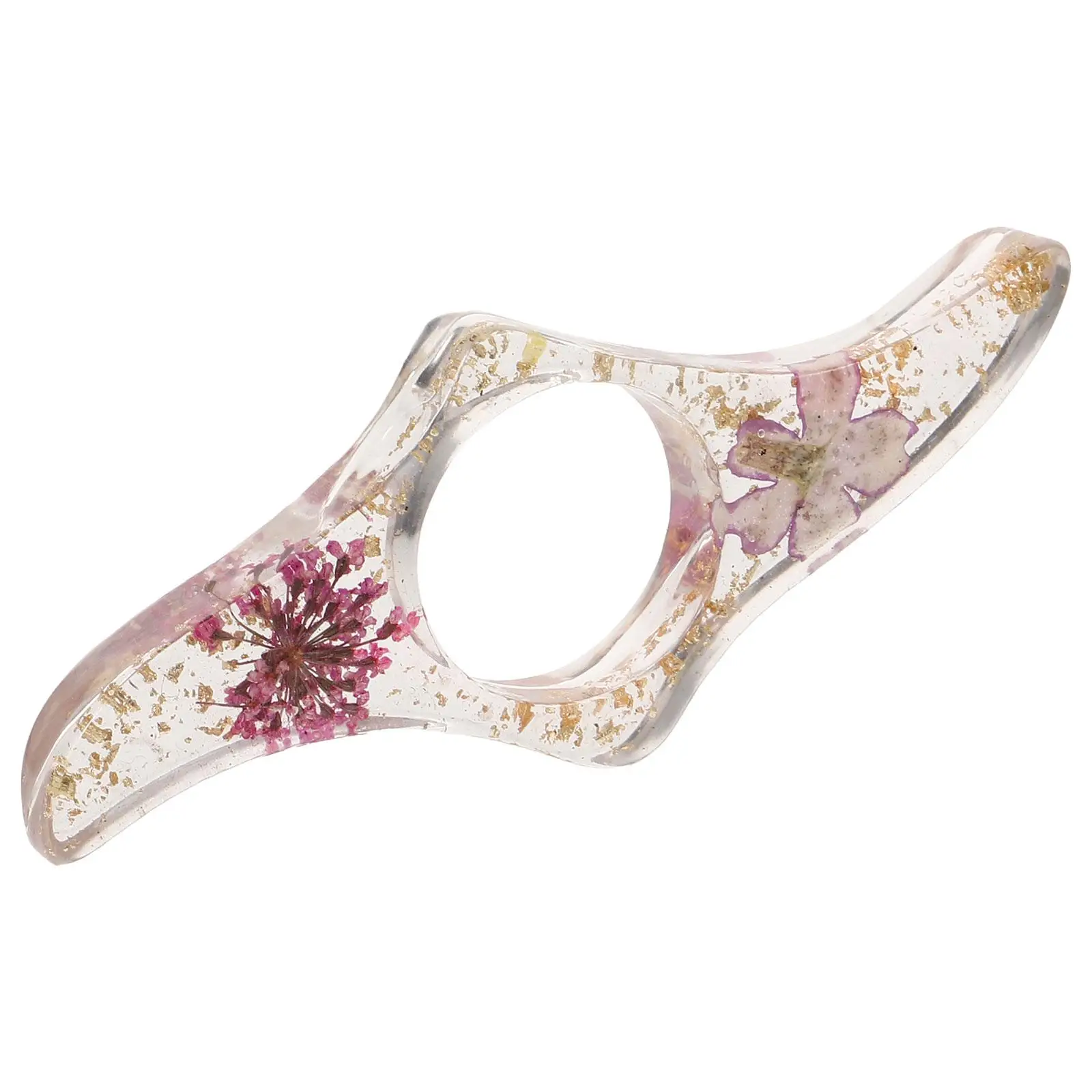 

Epoxy Flower Bookmark Ring Multi-function Reading Holder Page Spreader Book Accessories Thumb Holder Sturdy Material Long-term