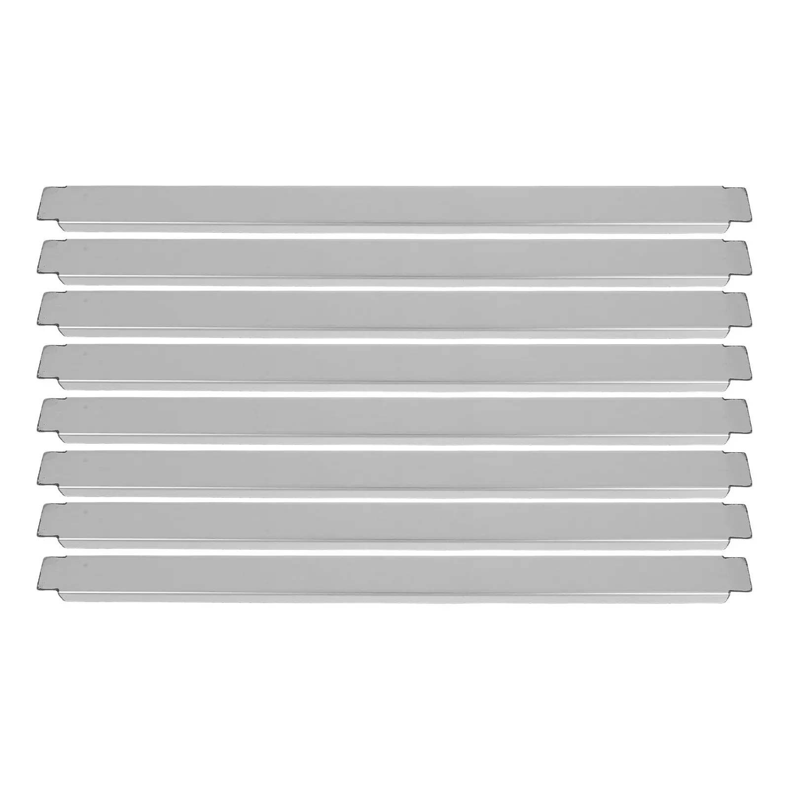 8Pcs Stainless Steel Adapter Bar Long Metal Food Service Divider Replacement for Catering Kitchen Steam Table Bar