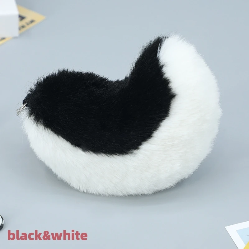 23 CM Plush Tail Small Pendant BB Whistle Bag Doll Pendant Cute Dog Tail Small Keychain Gift Accessory