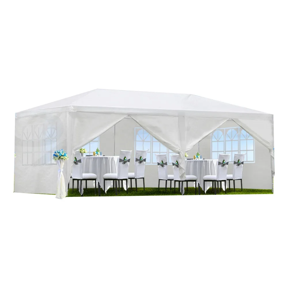 

10x20 Party Tent, Outdoor Wedding Tents with 6 Removable Sidewalls, Gazebo Shelter for Patio, Outside Waterproof Canopy Tents