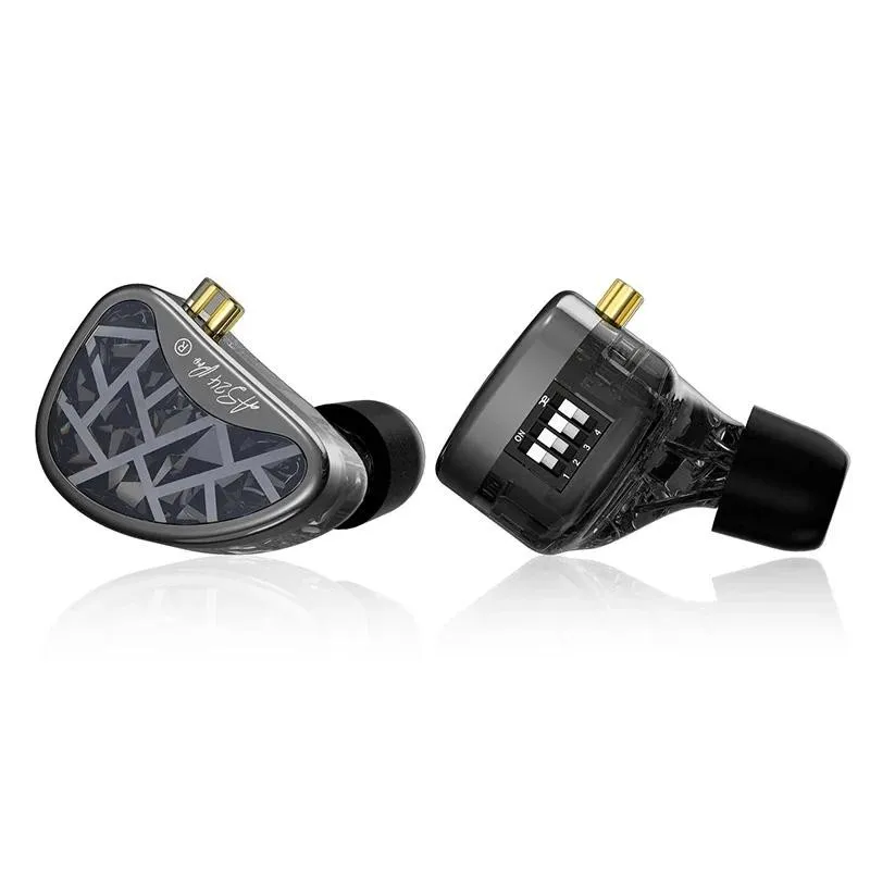 KZ AS24 PRO 24 Unit 12BA Balanced Armature Drive Adjustable Earbuds HIFI in Ear Wired Gaming Monitoring Earphones