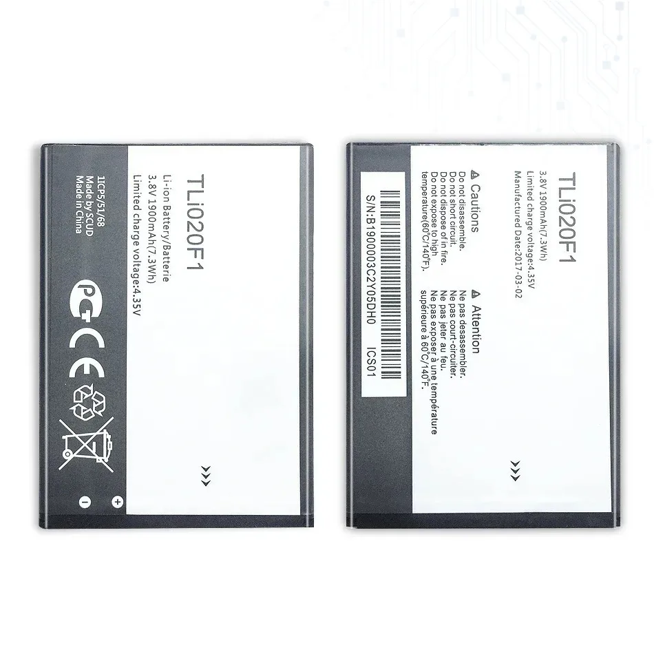 Tli020f1 Mobile Phone Batteries 2050Mah For Alcatel PIXI 4 5045D / One Touch Pop 2 5042D C7 7040 OT-7040 OT-7040D Bateria