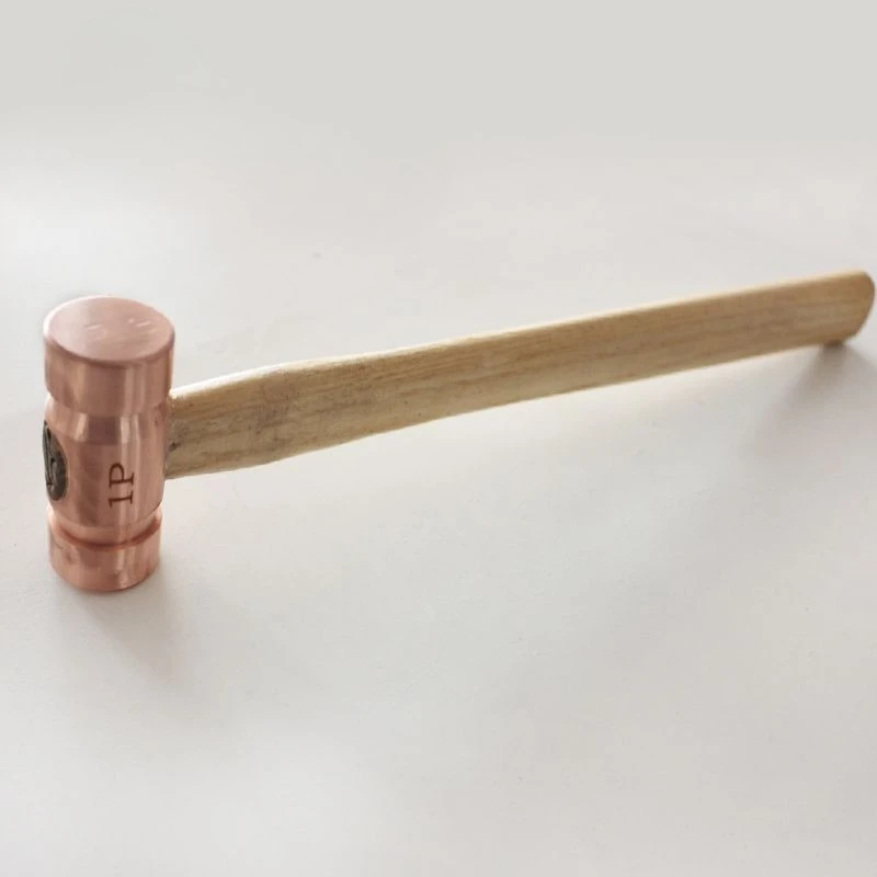 

Молоток из фиолетовой меди с двойной головкой, с деревянной ручкой, профессиональный, взрывобезопасный, портативный, для строительных площадок, ручной инструмент