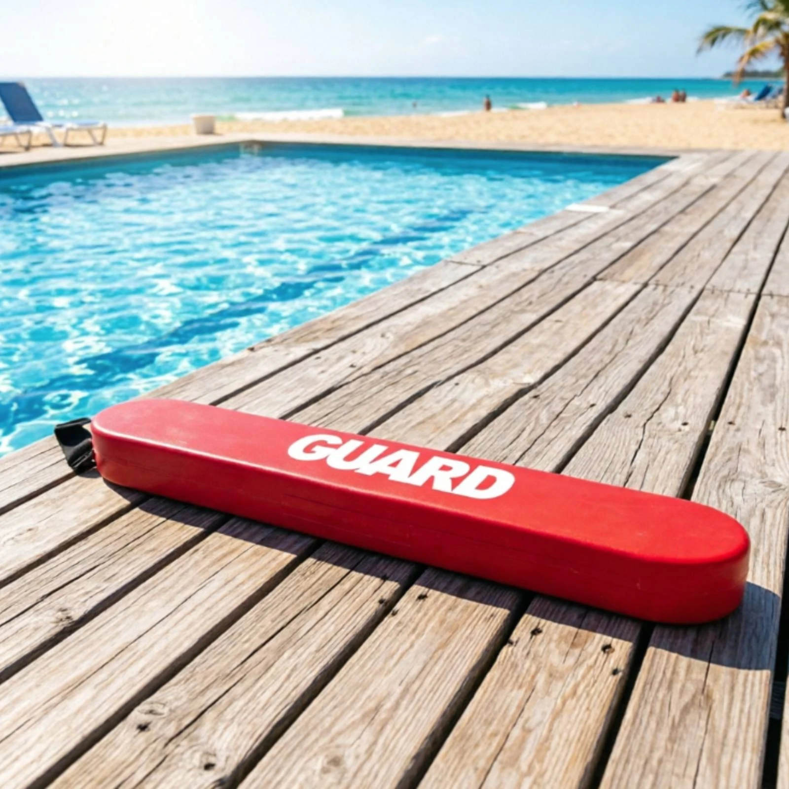 Lifeguard Rescue Tube Buoyant Rescue Buoy with Strap Torpedo Buoy Bendable Throwable Flotation Device Professional