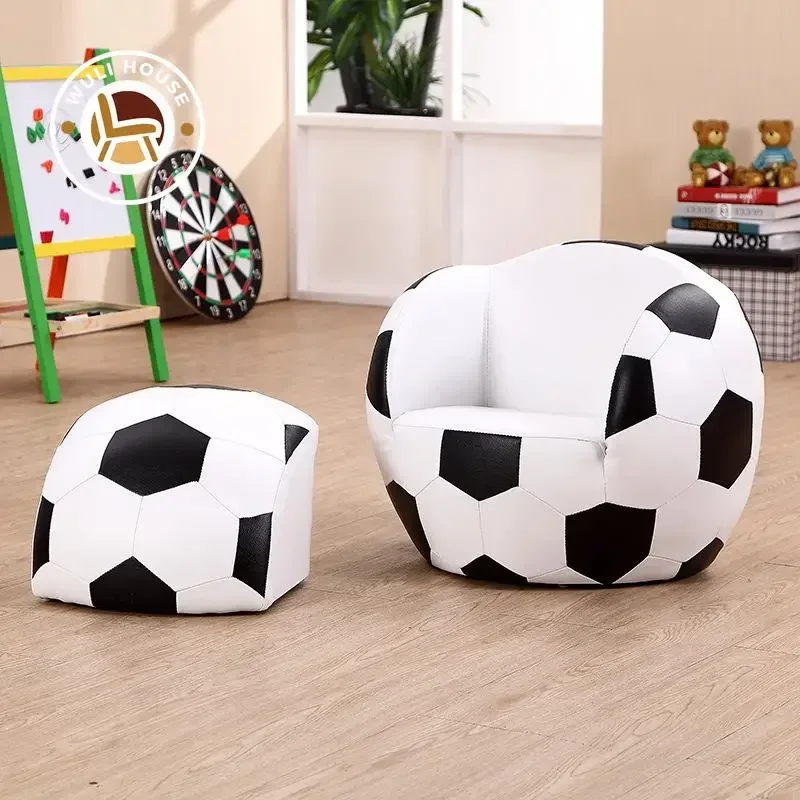 Wuli Children's Sofa Stool Creative Football Children's Furniture Sports Baby Room Decoration Small Sofa Cute Baby Small Sofa